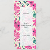 Florenwasserfarbe Party Einladung (Vorne/Hinten)