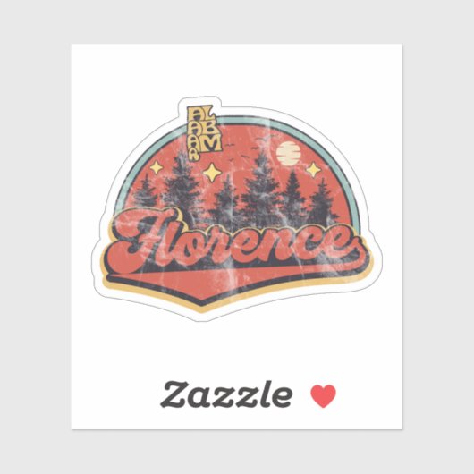 Florenz, Alabama Aufkleber (Blatt)