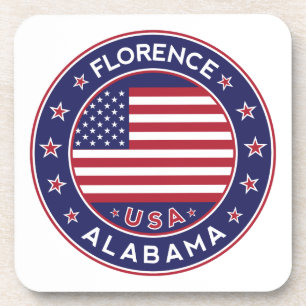 Florenz, Alabama, USA Getränkeuntersetzer