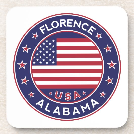 Florenz, Alabama, USA Getränkeuntersetzer (Vorderseite)