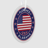 Florenz, Alabama, USA Ornament (Vorderseite)