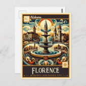 Florenz, Alabama | VINTAG Postkarte (Vorne/Hinten)