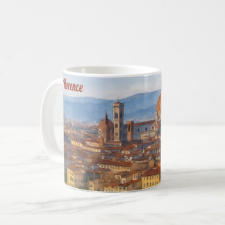 Florenz Aquarell-Silhouette Kaffeetasse