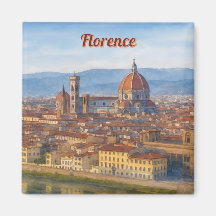 Florenz Aquarell-Silhouette