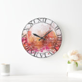 Florenz - Basilika von Heiliger Mary der Blume Große Wanduhr (Zuhause)