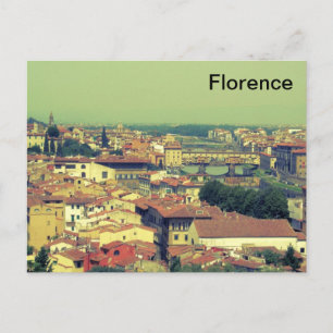 Florenz Blick- Brücke aus Gold/goldene Brücke Postkarte