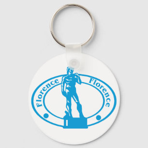 Florenz-Briefmarke Schlüsselanhänger