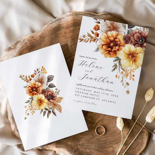 Florenz Burnt Orange Terracotta auf dem Monte Tama Einladung