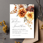 Florenz Burnt Orange Terracotta auf dem Monte Tama Einladung