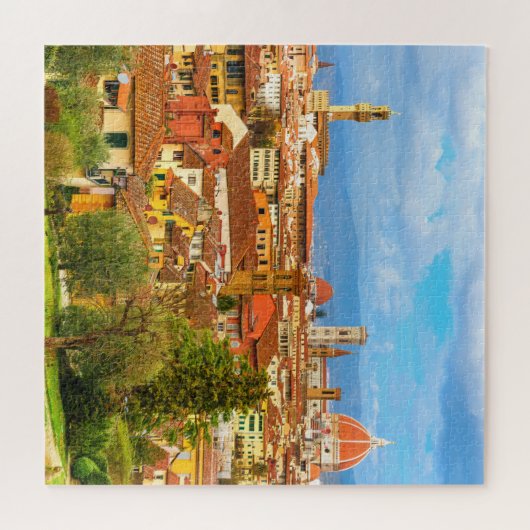 Florenz City Skyline Toskana Italien Puzzle (Horizontal)