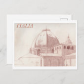 Florenz Dächer Vintage Reise Postkarte (Vorne/Hinten)