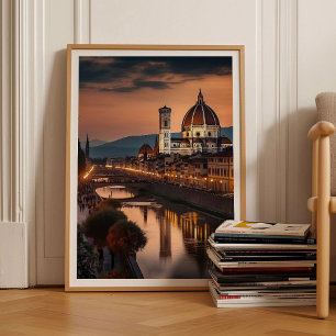 Florenz Druck Florenz Poster Italien Druck Sonnenu