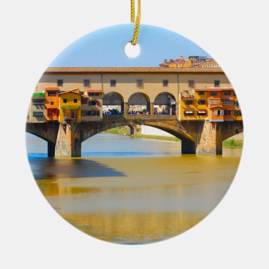Florenz - Firenze, Ponte vecchio Keramik Ornament (Vorne)