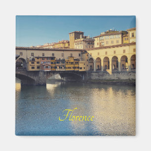 Florenz Flussufer Magnet