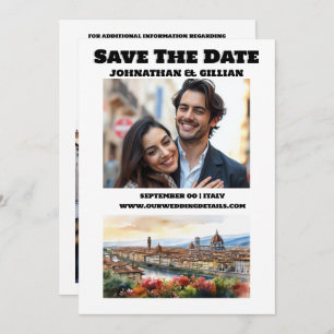 Florenz Hochzeitsziel Paare Foto Italien Save The Date