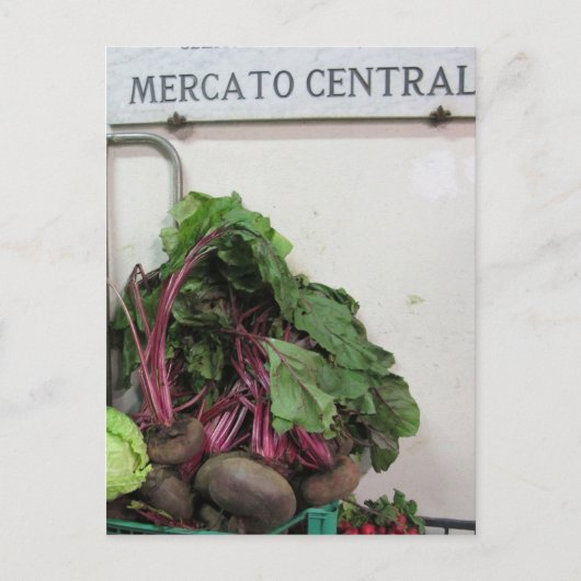 Florenz im Zentralmarkt Postkarte (Vorderseite)