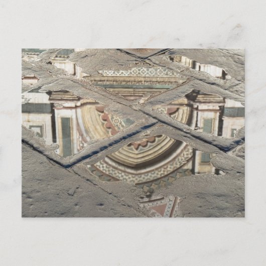 Florenz in Puddles Postkarte (Vorderseite)
