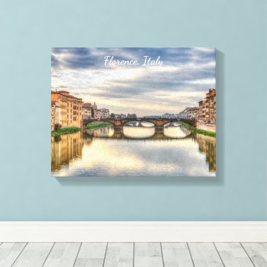 Florenz, Italien 14" x 11", 1,5", Single Leinwanddruck (Insitu (Holzboden))