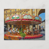 Florenz Italien Antique Carousel Postkarte (Vorderseite)