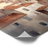 Florenz Italien Aquarellkunst Print Poster (Ecke)