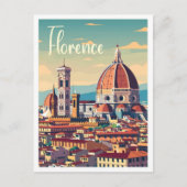 Florenz Italien Art Vintage Postkarte (Vorderseite)