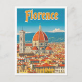 Florenz Italien Art Vintage Postkarte (Vorderseite)