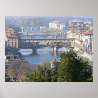 Florenz, Italien Aussicht von Piazza Michelangelo Poster