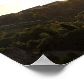 Florenz Italien bei Sonnenuntergang Poster (Ecke)