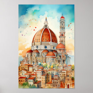 Florenz Italien Berühmter Reiseort Poster