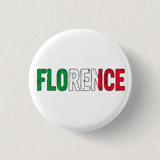 Florenz Italien Button (Vorderseite)