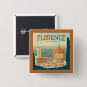 Florenz, Italien Button (Vorne & Hinten)