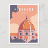 Florenz Italien Der berühmte Reiseort Illustration Postkarte (Vorderseite)