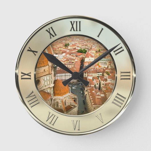 Florenz, Italien (Dom) Runde Wanduhr (Vorderseite)