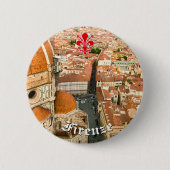 Florenz, Italien (Duomo) Button (Vorderseite)