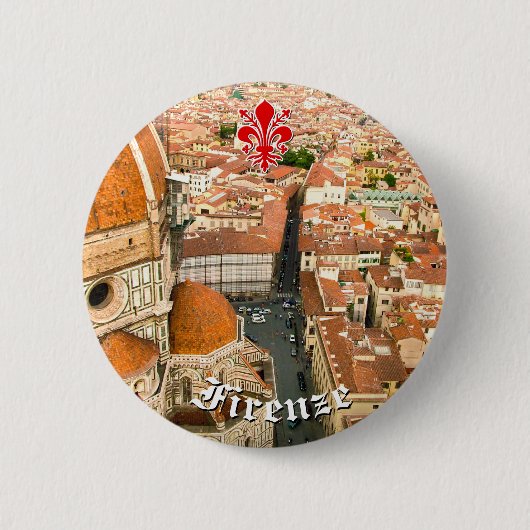Florenz, Italien (Duomo) Button (Vorderseite)