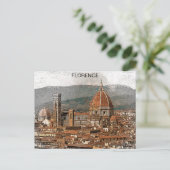 Florenz Italien Duomo Cathedral Travel Postkarte (Stehend Vorderseite)