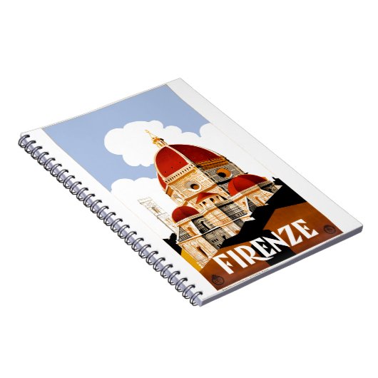 Florenz Italien Duomo-Reise-Plakat 1930 Notizblock (Rechte Seite)