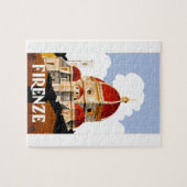 Florenz Italien Duomo-Reise-Plakat 1930 Puzzle (Horizontal)