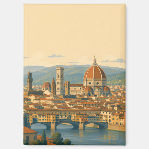 Florenz Italien Duomo Vintage Reise Magnet