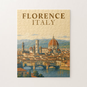 Florenz Italien Duomo Vintage Reise Puzzle