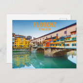 Florenz Italien Feiertagspostkarte (Vorne/Hinten)