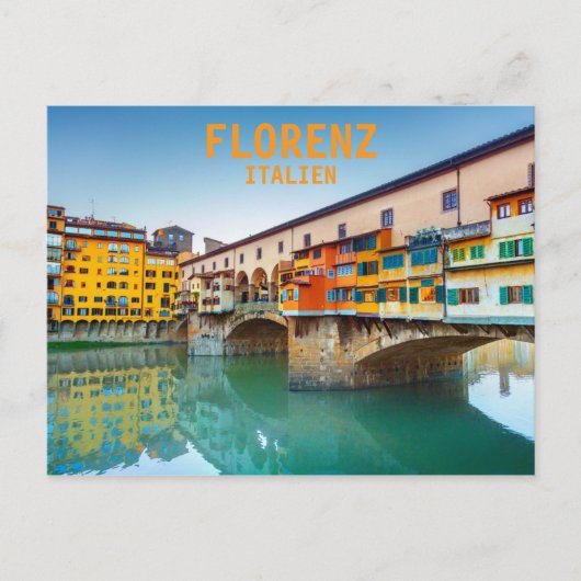 Florenz Italien Feiertagspostkarte (Vorderseite)