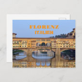 Florenz Italien Feiertagspostkarte (Vorne/Hinten)
