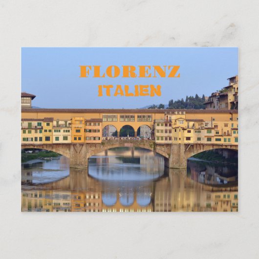Florenz Italien Feiertagspostkarte (Vorderseite)