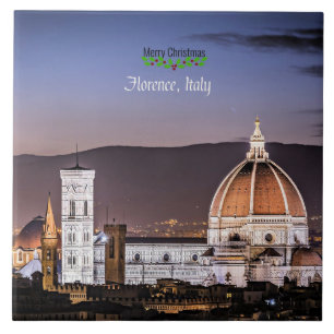 Florenz, Italien, frohe Weihnachten Fliese