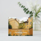Florenz Italien - Gelbe Architektur Postkarte (Stehend Vorderseite)