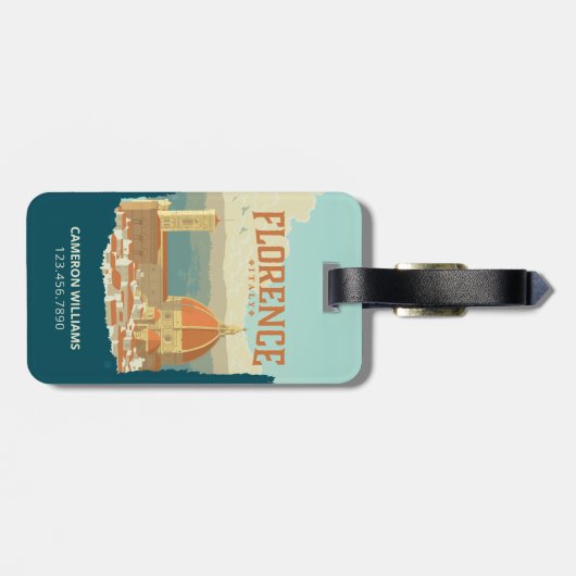 Florenz, Italien Gepäckanhänger (Rückseite horizontal)