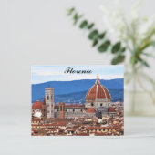 Florenz Italien Kathedrale Italienische Reise Postkarte (Stehend Vorderseite)