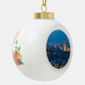 Florenz Italien Keramik Kugel-Ornament (Links)