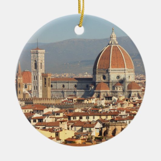 Florenz, Italien Keramik Ornament (Vorne)